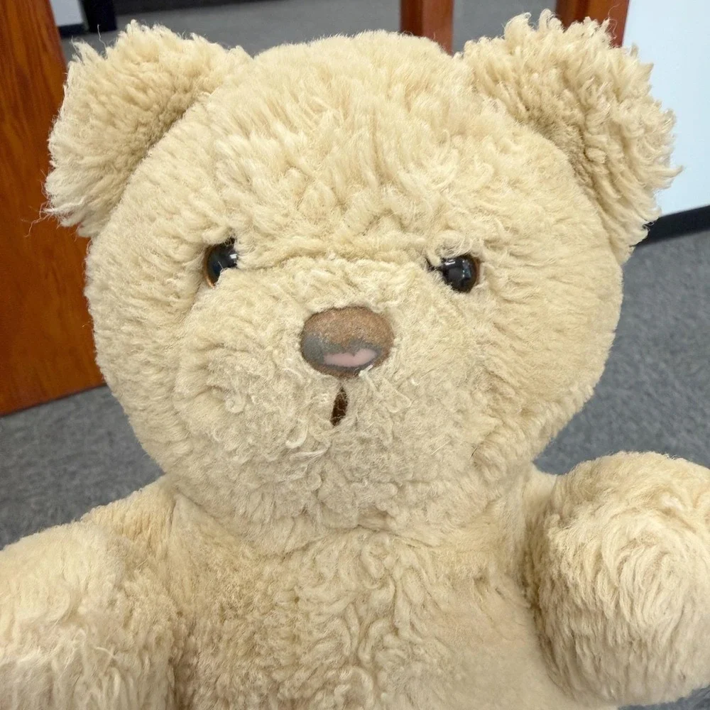 Vintage Dakin Teddy Bear 1984 Tan Plush Stuffed Animal Collectible 10 Inch